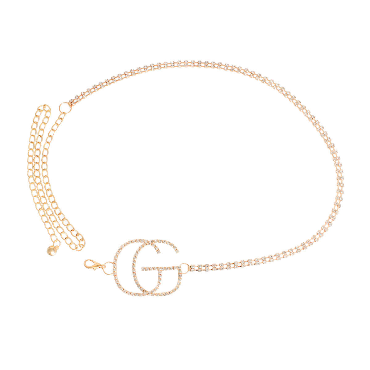 Gold Bling Off-Center GG Belt